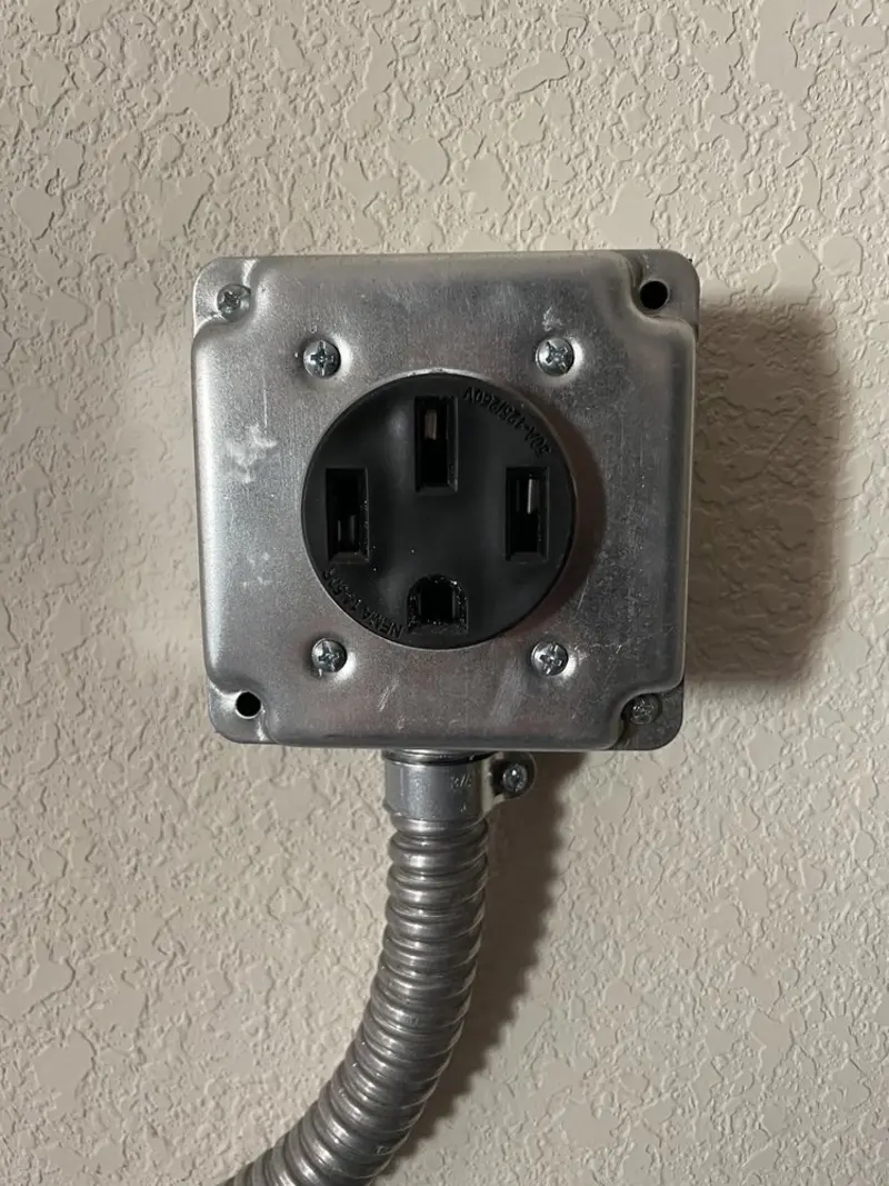 NEMA 14-50 outlet installed for Smart Home Electrical in Park Hills
